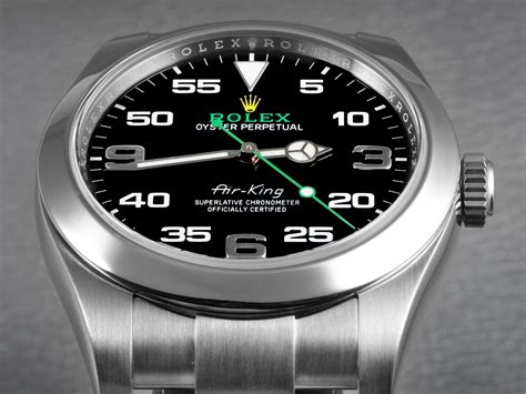 rolex air king 116900 vs rolex sub 16610|rolex air king price guide.